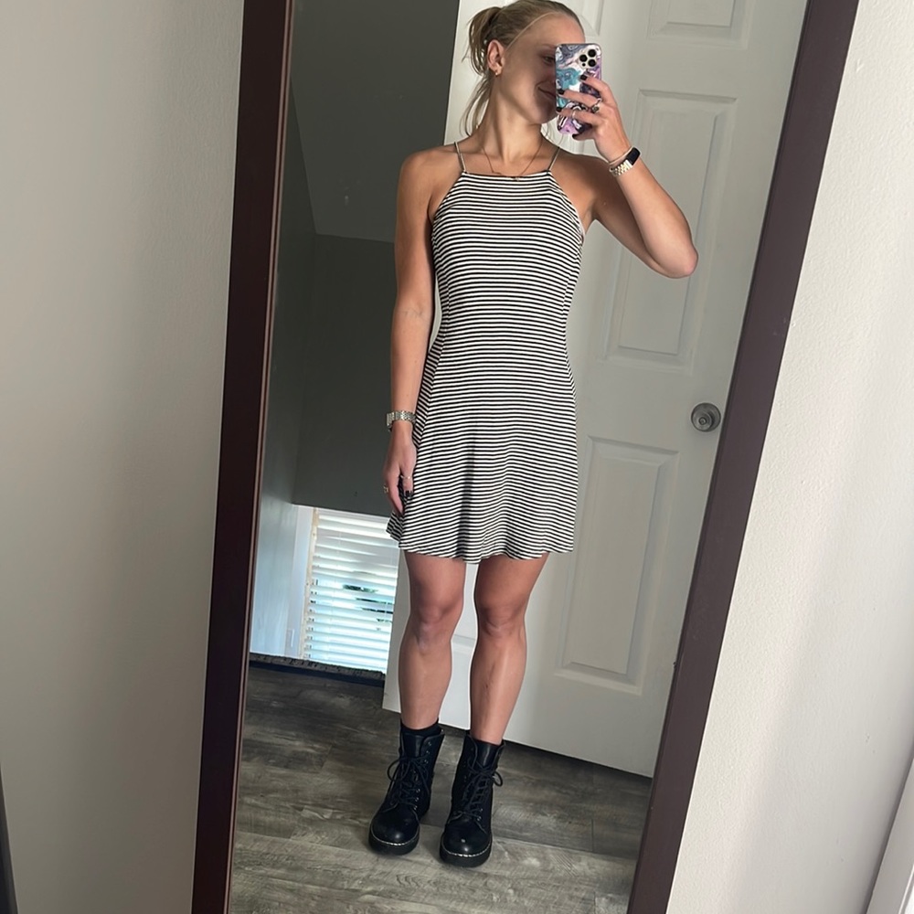 Brandy Melville striped skater dress